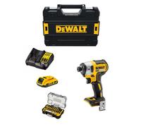Avvitatore ad Impulsi DeWALT DCF887D1T (1 x 2,0 Ah + DCB107 + TSTAK II) + Set di 32 bits avvitamento Impact Torsion