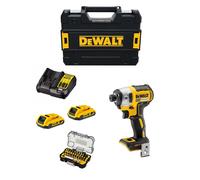 Avvitatore ad Impulsi DeWALT DCF887D2T (2 x 2,0 Ah + DCB107 + TSTAK II) + Set di
