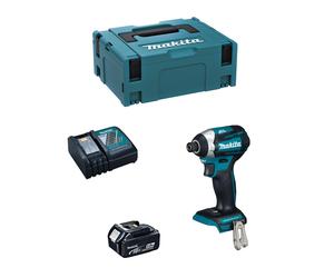 Avvitatore ad Impulsi MAKITA DTD154RTJ1 (1 x 5,0 Ah + DC18RC + MAKPAC 2)