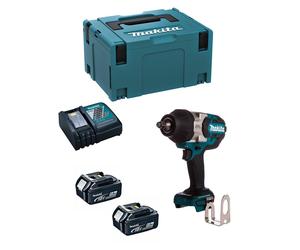 Avvitatore ad Impulsi MAKITA DTW1002RTJ (2 x 5,0 Ah + DC18RC + MAKPAC 3)