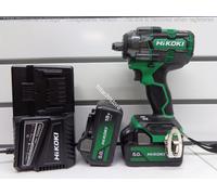 Avvitatore a Impulsi Hikoki 18V, 345Nm, Brushless, attacco quadro 1/2" IP56, 2 x 5.0Ah, Caricabatterie UC18YFSL, Valigetta Stackable.