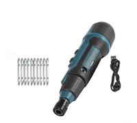 Avvitatore elettrico senza fili 3 6V ricaricabile con 10 bit, illuminazione a LED e quattro impostazioni di coppia per elettronica e montaggio domestico
