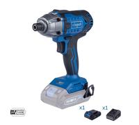 Avvitatore impulsi 20v batteria 2.0Ah e caricabatteria ixes Scheppach c-id180-x