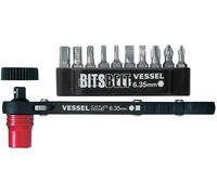 Avvitatore magnetico a cricchetto con piastra giapponese VESSEL con 10 bit TD...