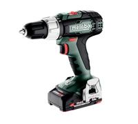 Metabo SB 614053500 - Trapano avvitatore a percussione a batteria, batteria e metaBOX 145 (18 V, 2 batterie LiPOWER da 2 Ah, diametro foro 13 mm/36 mm, peso 1,6 kg)