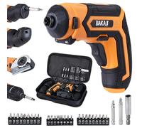 Avvitatore Mini Cacciavite Elettrico Multiuso a Batteria 28 Punte + 4 Adattatori