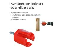 AVVITATORE PER ISOLATORI RECINTO ELETTRICO ADATTATORE PER TRAPANO INSERTO