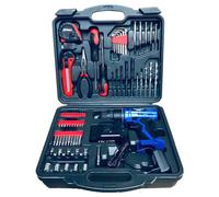 Trapano avvitatore a batteria 12 V in valigetta con 77 accessori Set Kit Ribimex