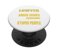 Avvocato Arrabbiato Senza Tolleranza Sciocchezze PopSockets PopGrip Adesivo