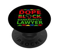 Avvocato fallimentare Dope Black Orgoglioso avvocato nero Lavoro di carriera PopSockets PopGrip Adesivo