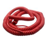 avvolgere l'alimentazione elettrica intorno alla l 2 Core 1.5mm Square Spiral Cord 1.5mm2 Red Cable Copper Spring Power Cord(Stretch 4 Meters)