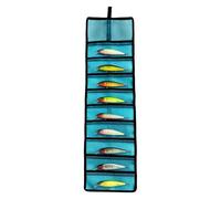 Avvolgi-Esche Da Pesca 10 Tasche Protettivo Portatile Impermeabile | Portaesche Arrotolabile Da Pesca Kayak Barca Riva Surf Sponda Lago Fiume Outdoor Acqua Salata