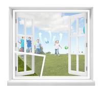 Avvolgibile Zanzariera Fissa Per Finestra 115x165cm Rete Zanzariera Fissa Bianco