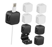 avvolgicavi adesivi, Versatile fermacavi magnetico in ABS adesivo portacavi organizer for ufficio casa auto