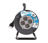 Avvolgicavo 25 m Sez 3 x 1,5 4BIP Sch e Prot 49027 Electraline 3PMARK