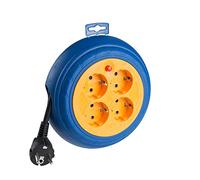 Avvolgicavo 4 prese T/TL, con 3 metri di cavo 3 x 1,5 mm. Ideale per organizzare e collegare più dispositivi in modo sicuro ed efficiente. Perfetto per la casa o l'ufficio.