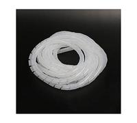 Avvolgicavo a spirale Premium - Guaina for cavo in PE resistente for l'organizzazione dei cavi - da 4 mm a 20 m - for uso domestico e in ufficio(White,12mmx8m)
