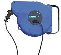 Avvolgicavo elettrico auto rientrante 10m 1800w Fervi 0621/A3 con presa Schuko