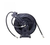 Avvolgicavo, Avvolgitubo in metallo retrattile automatico da giardino, montaggio a parete, in acciaio inox, for lavaggio auto ad alta pressione, avvolgitubo