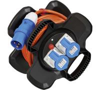 Avvolgicavo cee brennenstuhl x-gum arancione 10m