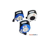 Avvolgicavo con Disgiuntore Termico Lunghezza 5 10 15 metri Lectra Vario Line