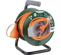 Avvolgicavo da Giardino 20 mt con spina e presa schuko prolunga Electraline