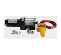 Avvolgicavo Elettrico, 2000lb-3000lb 12V 24V Argano elettrico portatile for auto, camion, chiatta, rimorchio, utensile manuale, fune di acciaio(50010047 3000LB 24V)