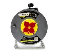 Avvolgicavo elettrico 4 prese 16 A IP20 cavo H05VV-F 3G 2,5 mm² 50 m