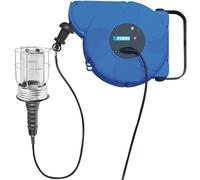 AVVOLGICAVO ELETTRICO AUTOMATICO AUTO RIENTRANTE PROLUNGA CON PORTALAMPADA 230V