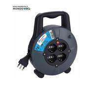 Avvolgicavo elettrico avvolgi cavo tubo avvolgitubo prolunga a 4 prese domestico