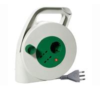 FANTON 01283 AVVOLGICAVO 10 METRI SPINA 16A 2P+T 2 PRESE BIPASSO 10A/16A + 1 SCHUKO CAVO 3G1,5 H05VV-F