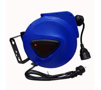 Avvolgicavo Elettrico con Cavo 10 mt Prolunga Shucko Avvolgitubo Fissaggio Muro,