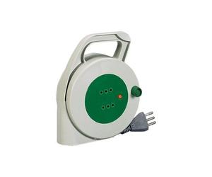 Avvolgicavo elettrico Fanton 01203 PIUMA 2P Bianco e Verde