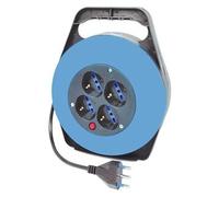 Avvolgicavo NovaLine CE120/10 Con 4 Schuko Trivalenti e mt.10 Cavo 3x1,5 con Spi