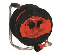 Avvolgicavo per rasaerba tagliasiepi filo mm 2x1,5 25 mt con spina schuko