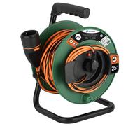 AVVOLGICAVO PROLUNGA ELETTRICA GIARDINO 25M 3G1 CON PRESA MULTIPLA