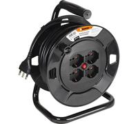 Avvolgicavo S2620 Prolunga Elettrica 20 Metri 4 Prese Polivalenti Schuko Bipasso