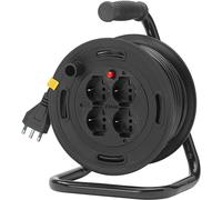 Avvolgicavo vimar 0p32733 16a 4 uscite universali cavo h05vv-f 3g1,5 mm2 45m