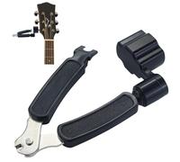 Avvolgicorde per chitarra, taglia corde per chitarra, strumento multifunzione 3 in 1 per chitarra, regolatore di corde in plastica, estrattore per piroli del ponte della chitarra, strumento per