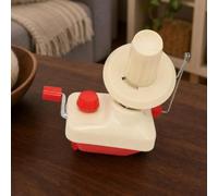 Avvolgifilo Avvolgitore Filati Bobinatrice Manuale da Tavolo con Manovella Fluida Braccio Laterale Regolabile Base Stabile Adatto per Hobby Creativi Sala Cucito, Rosso