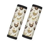 Avvolgimenti per maniglie per bagagli a forma di pollo con cartoni animati per valigie, coperture morbide per maniglie dei bagagli, etichette per bagagli identificatori per valigie, accessori per