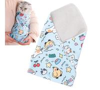Avvolgimento del gatto per toelettatura, moderazione del gatto per ritaglio di unghie - Involucri di tessuto auto-aderente anti-e-escavo involucri di toelettatura gatto - Forniture di toelettatura per
