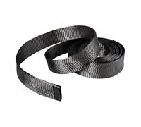 Avvolgimento di fili 1 pezz0 di guaina termorestringente intrecciata nera arancione, guaina for cavi for auto, guaina for cavi nera for circuiti(Black,12MM*10M)