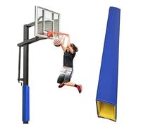 Avvolgimento imbottitura per parole, imbottitura per pali da basket, quadrata, resistente, per proteggere i giocatori, 180 cm, avvolto attorno al palo del garage (blu, 5 "x 5" (13 x 13 cm))