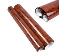Avvolgimento Per Auto A Venatura In Legno - Film Adesivo Lucido Ad Alta Gloss, Adesivo Flessibile Robusto, Involucro Automobilistico Fai -da -te, Design Facile Applicazione | Decalcomanie Interne Per