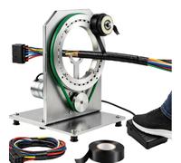 Avvolgitore automatico di nastro per cablaggi, macchina per nastratura cavi | Rotazione a 360° oraria e antioraria, velocità regolabile 10-1500 giri/min, comando a pedale, trasmissione a cinghia stabile