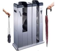 Avvolgitore automatico per ombrelli bagnati, macchina imballatrice commerciale a doppio ombrello con 200 sacchetti e ruote, supporto per riporre ombrelli bagnati per hotel e ufficio