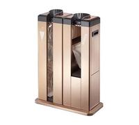 Avvolgitore automatico per ombrello bagnato con ruote, elegante porta ombrello dorato e supporto dispenser per ingresso, soluzione efficiente per riporre ombrelli e borse