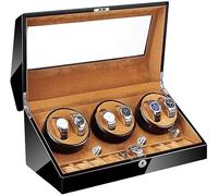 Avvolgitore automatico per orologi 6 10 Motore super silenzioso con retroilluminazione a LED Scatola avvolgitore per orologi Vernice per pianoforte Esterno 4 Modalità di rotazione Bellissimo scenario