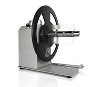 Avvolgitore di etichette, riavvolgitore automatico di etichette da 120 mm con nucleo da 1/1,5/3 pollici, velocità regolabile e funzione di riavvolgimento etichette, sincronizzazione con varie stampant